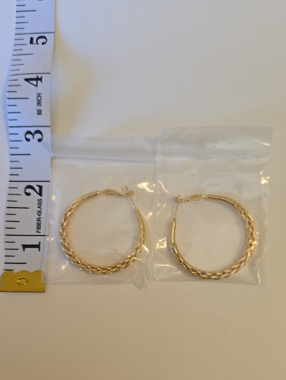 Gold Braided Hoop Earrings - Women Jewelry